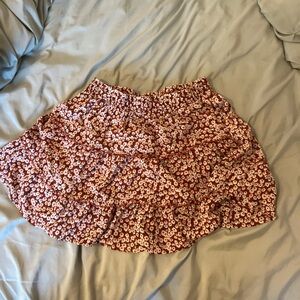 flowy flower skirt with stretchy waist